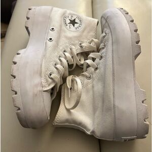 Converse white platform shoes women’s size 7